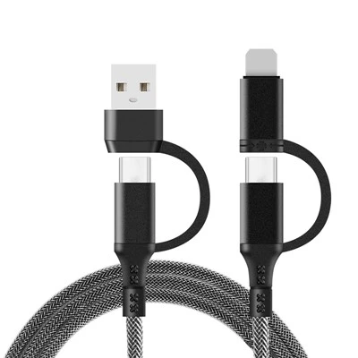 Du lịch di động 4 trong 1 cáp sạc cho iPhone